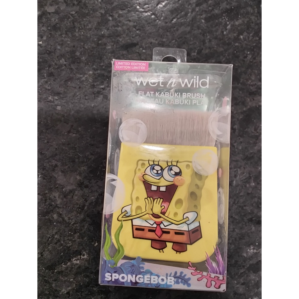 Wet n Wild SpongeBob SquarePants Flat Kabuki Brush Limited Edition Makeup Vegan
